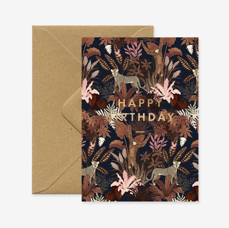 Golden Jungle Birthday Card - Cards & Postcards - Paper 