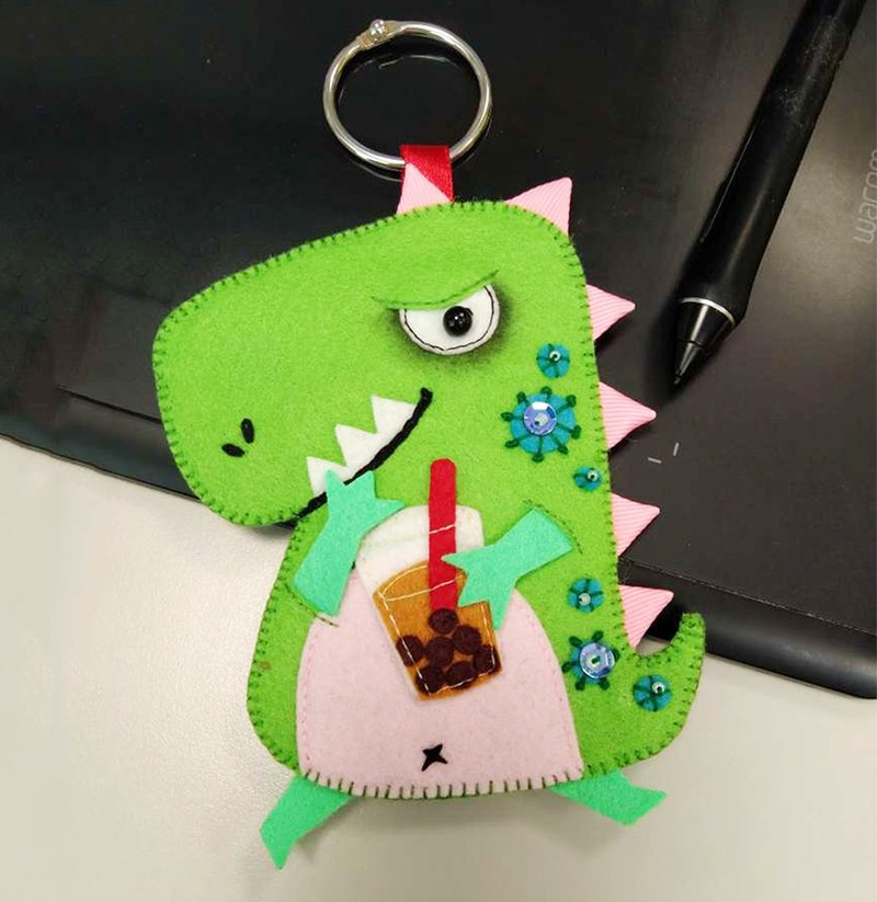 ไฟเบอร์อื่นๆ ที่ใส่บัตรคล้องคอ สีเขียว - Dinosaur Series/Easy Travel Card/ Access Control Card/ Card Set-Green