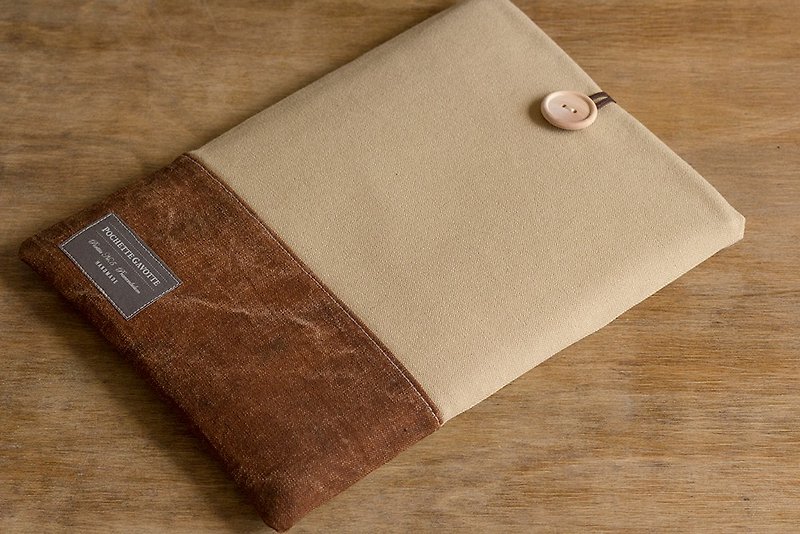 Tablet sleeve, iPad case - Tablet & Laptop Cases - Cotton & Hemp Brown