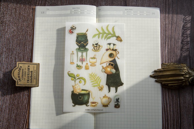 喵德拉與克勞德夥伴-轉印貼 - 貼紙 - 塑膠 