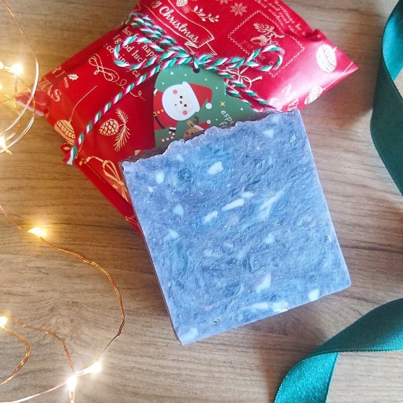 Pure純粹手工皂-魔法星空皂(義賣商品、熱製皂、聖誕包裝) - 肥皂/手工皂 - 植物．花 藍色