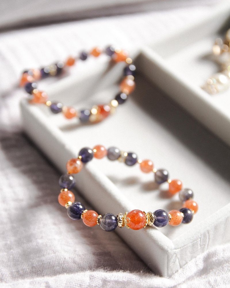 Golden Sun Iolite Design - Bracelets - Crystal 