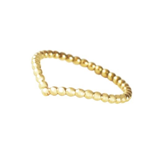 Olivia Yao Jewellery 【日常簡約最佳禮物】14K合金 祈願骨戒指/對戒