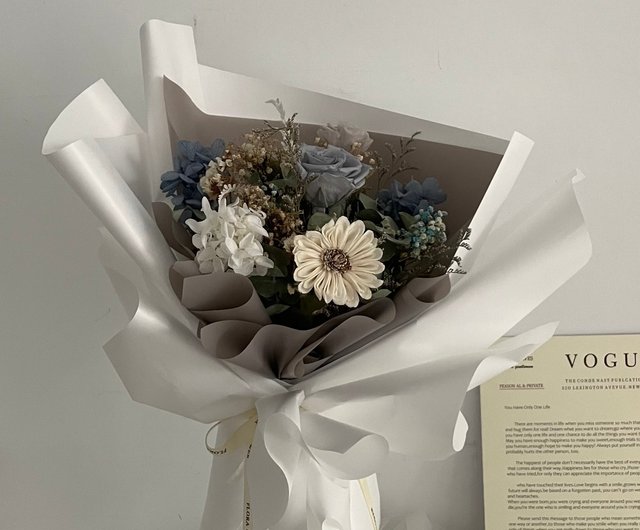 フローラ フラワー ドライ ブーケ - モラン グレー - ショップ