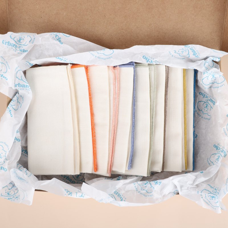Sochang( Flour Sack Cotton) Muslin Kitchen Towel/Handkerchief Gift Set 8pcs - 其他 - 棉．麻 