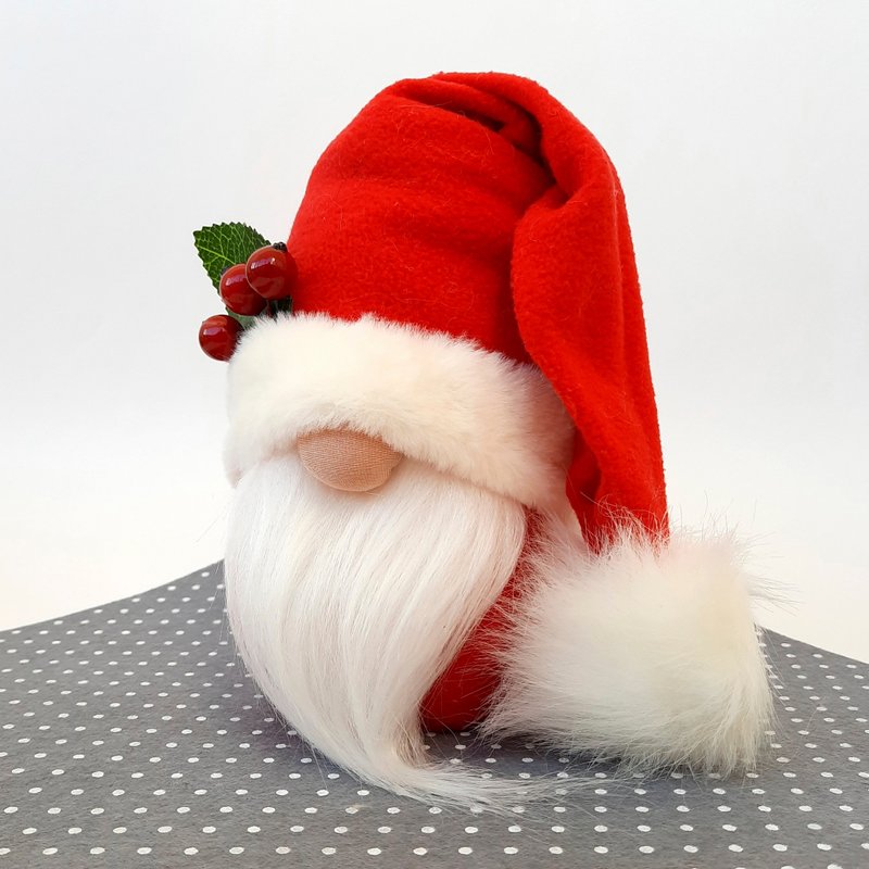 Gnomes Christmas Santa Gnome 8 inch - ตุ๊กตา - วัสดุอื่นๆ สีแดง