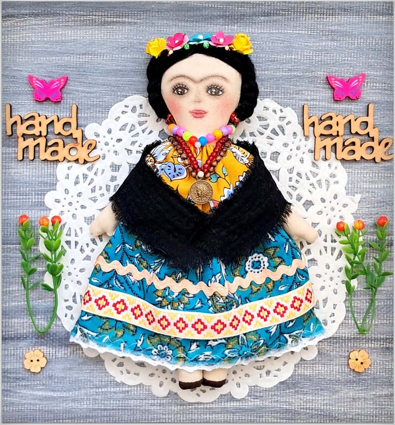 Mexican fabric doll  ,Tilda Doll -fabric doll-Cloth doll, rag doll stuffed - 玩偶/公仔 - 棉．麻 多色