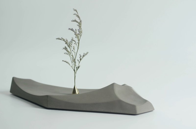 Landscape fair-faced concrete furnishings wabi-sabi aesthetics - Items for Display - Cement Gray