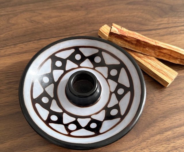 Peruvian Chulucanas Ceramic Palo Santo Holder & Smudge Plate (Series A) -  Shop La Tienda Pottery & Ceramics - Pinkoi