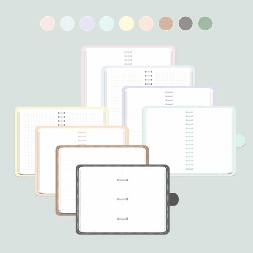 Digital Journal By Ning | 電子手帳 馬卡龍色系口袋電子筆記 | 橫式 九色可選