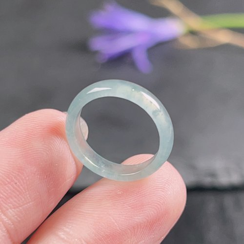 瓔珞珠寶盒 E.L.Jewelry Box 【求‧緣】冰種翡翠戒指戒圈 | 國際5.5圍 | 天然翡翠A貨