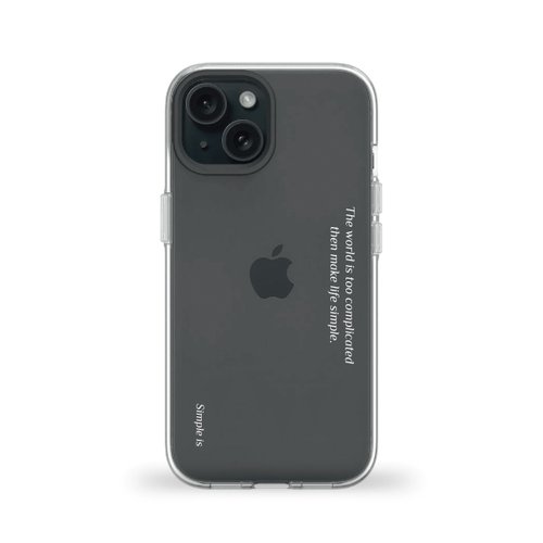 Simple is 客製化 知識 Clear 透明手機殼