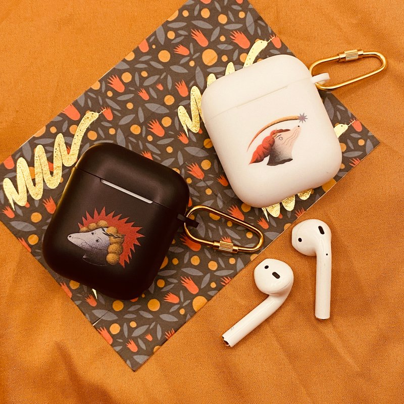 AirPods 耳機保護套 | AirPods1/2/Pro | 黑白兩款 - AirPods/耳機保護套 - 塑膠 橘色