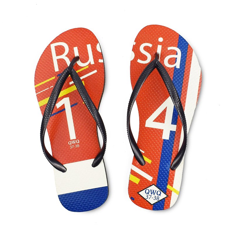 QWQ creative design flip-flops - Russia - female [limited] - รองเท้าแตะ - ยาง 