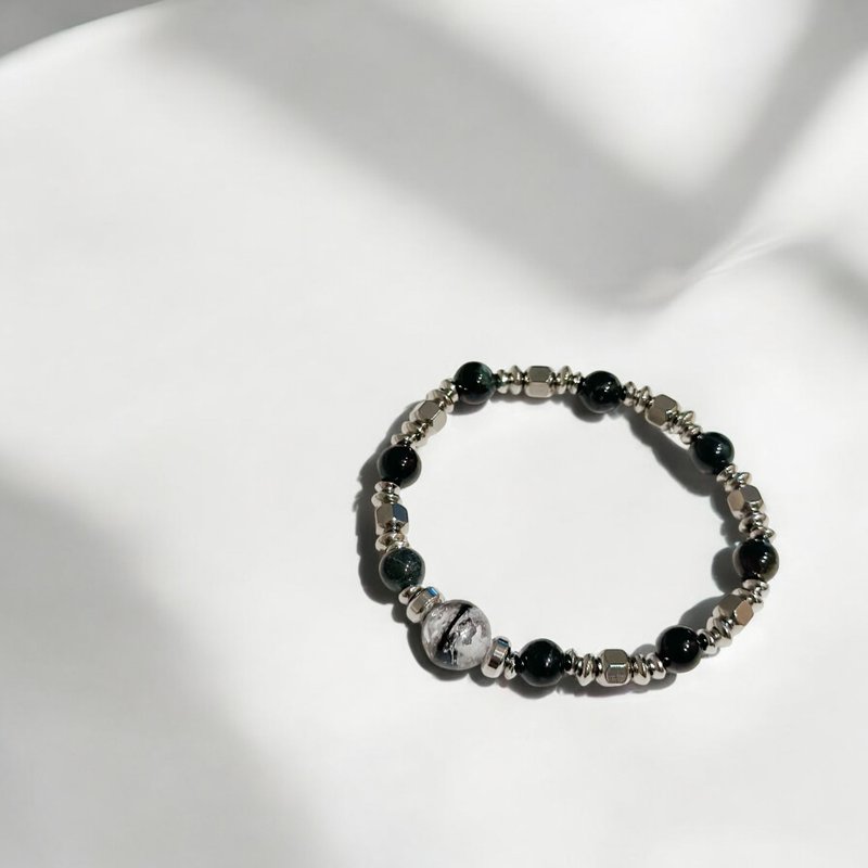 Mimis design Stone lanugo crystal bracelet - เครื่องประดับ - คริสตัล 