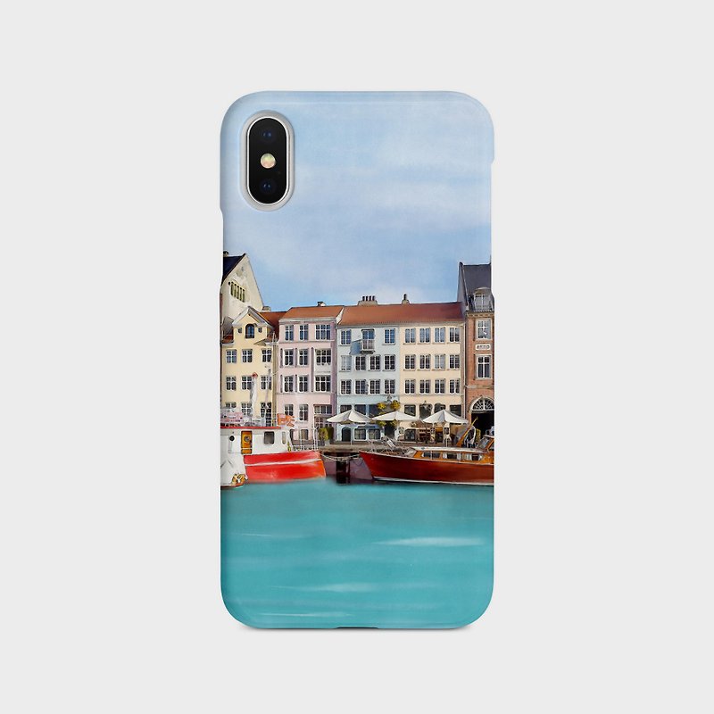 Copenhagen phone case iPhone X 8 8+ 7 7 Plus Galaxy S6 S7 edge S8 S8 plus - เคส/ซองมือถือ - พลาสติก หลากหลายสี