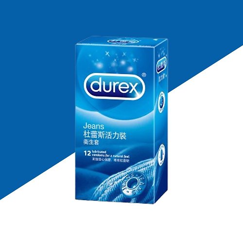 Durex 杜蕾斯旗艦店 【杜蕾斯】活力裝衛生套/保險套12入/1盒
