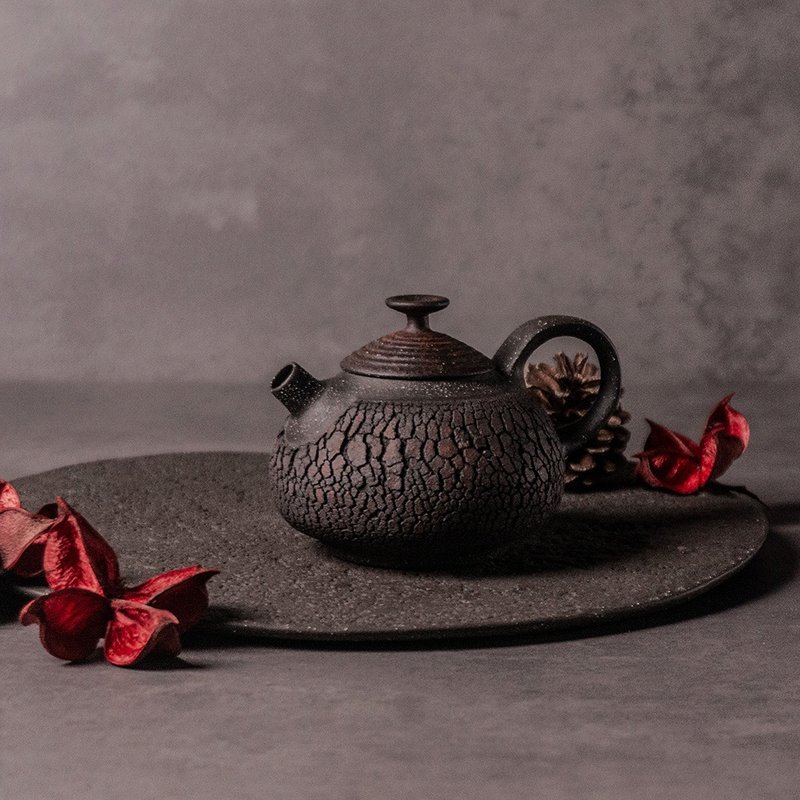 Selfless Series-Chengyan Red Rock Tea Set 130ml - Teapots & Teacups - Pottery 