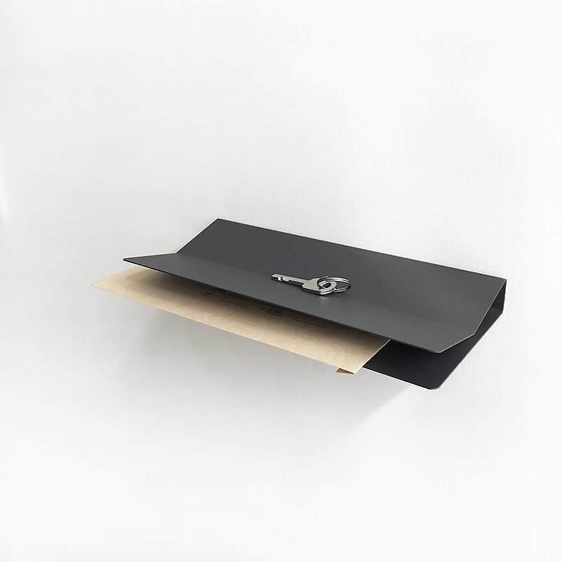 V / Envelope Key Holder-Iron Grey - Other Furniture - Other Metals Gray
