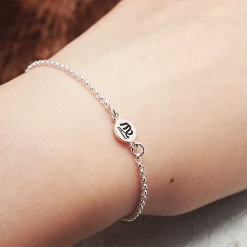 ❔*様 彫刻入り　シルバー　ブレスレット 乙女座の祝福ブレスレット 925 スターリングシルバー星座