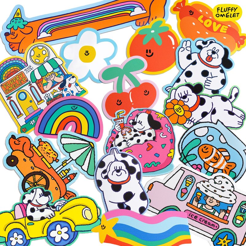 EXTRA LARGE STICKER - 貼紙 - 紙 多色