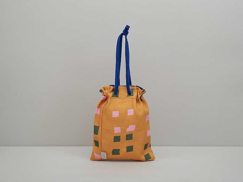 Eye bundle bag / universal bag / kite orange (bundle, handbag, shoulder) - Toiletry Bags & Pouches - Cotton & Hemp Orange