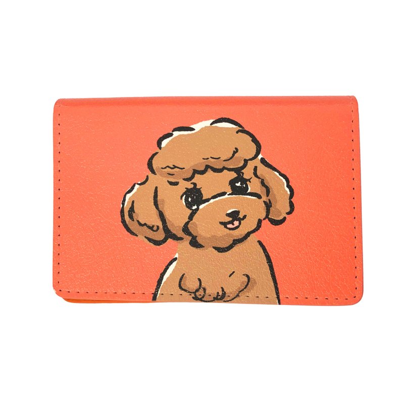 Toy poodle Cardholder - ที่เก็บนามบัตร - หนังเทียม สึชมพู