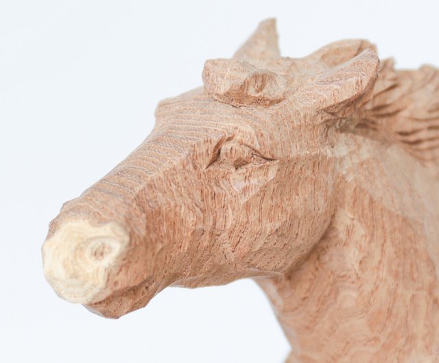 旭川木彫り 中川貞司作品 馬 - ショップ MUKU工房 人形