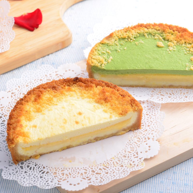 ★ Aposo Aibo Suo. New listing! Chi Heart 2 into 4-inch half-cooked cheese combination Free Shipping ★ shipped one-half of a strong recommendation, rich green tea and cheese with classic tastes sweet and salty cheese Chi heart staggered, the classic combina - Savory & Sweet Pies - Fresh Ingredients Green