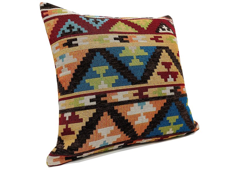 Woven Cotton Pillow cases Handmade Decorative Pillow Covers Tribal pillow - Pillows & Cushions - Cotton & Hemp Multicolor