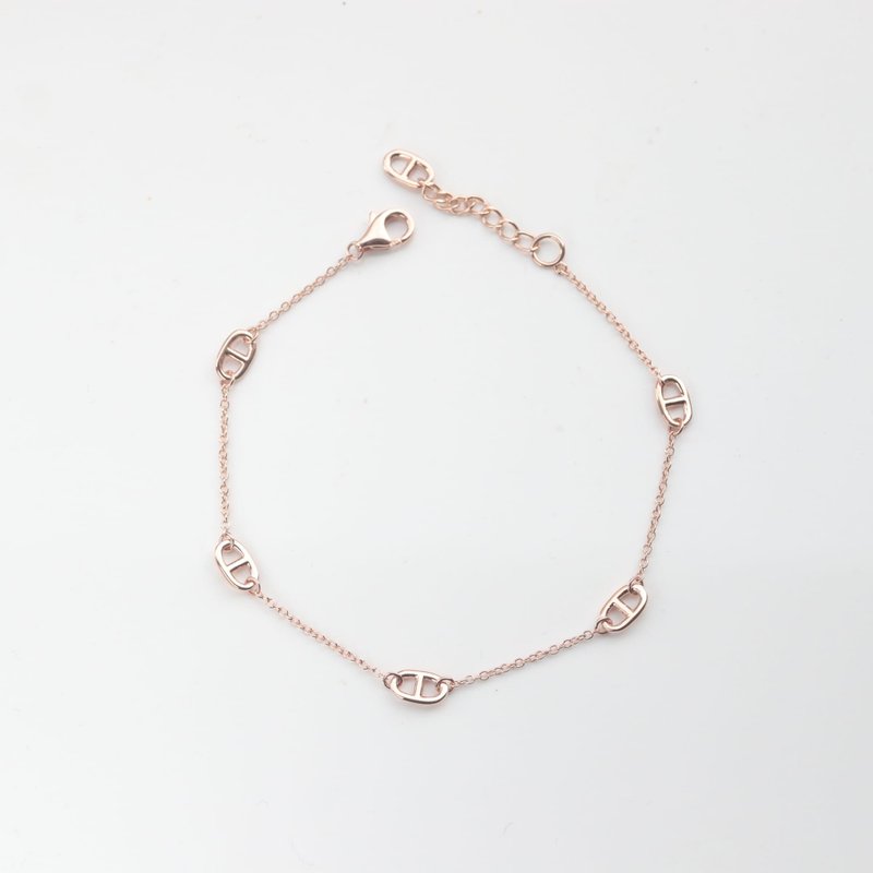 14K gold horseshoe hoop bracelet - สร้อยข้อมือ - เครื่องประดับ สีทอง