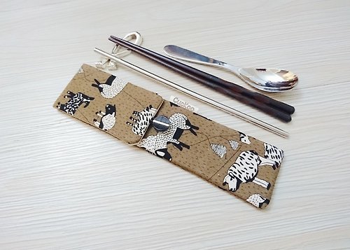 Cuckoo 布穀 環保餐具收納袋 筷子袋 組合筷專用 雙層筷袋 牧場