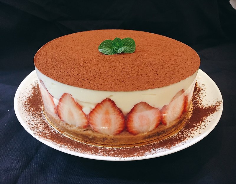 mo0817w專屬訂單-療育系-戀愛草莓提拉米蘇8吋" - 蛋糕/甜點 - 新鮮食材 