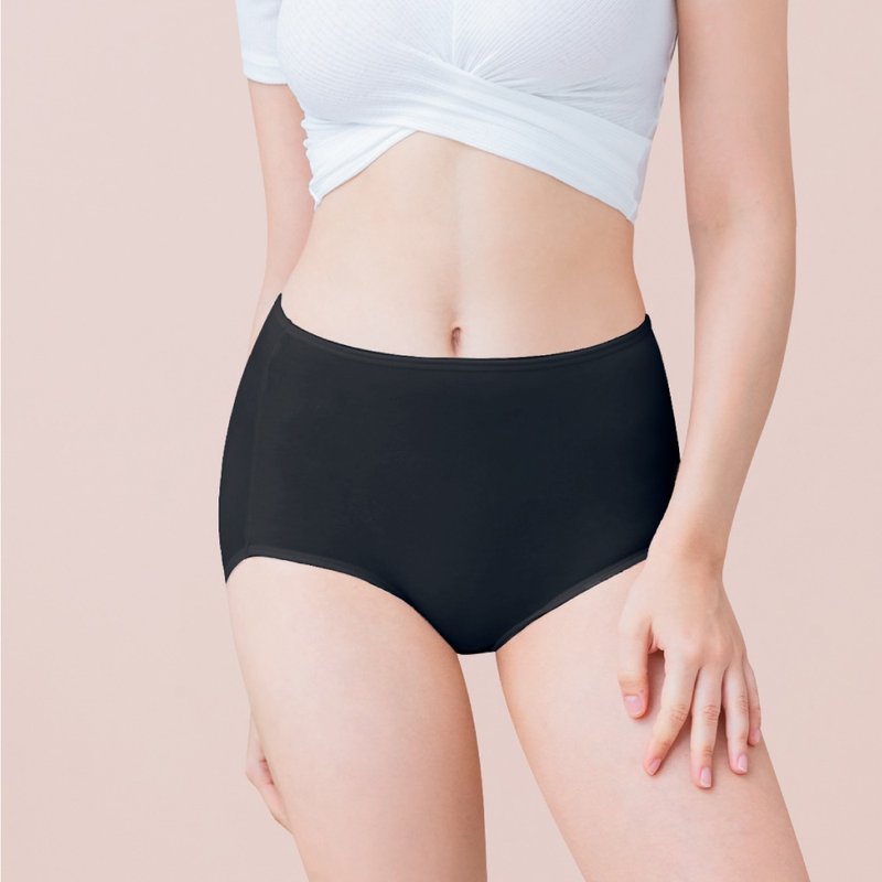 【台灣製】絲蛋白高腰包臀內褲 L-Q(2XL) 黑 2189-63 可蘭霓Clany - 女內衣褲 - 其他材質 黑色