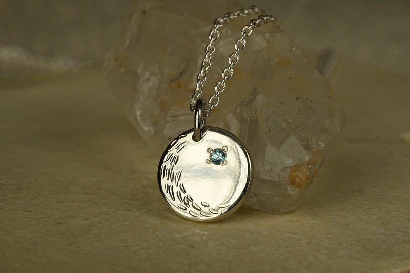 In a field where you can see the moon 3 - Necklaces - Other Metals Silver