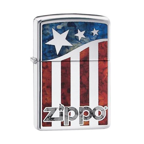 Zippo 【ZIPPO官方旗艦店】美國國旗防風打火機 29095