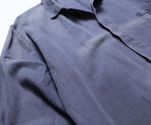 70s herringbone French work jacket 鬼fade French Workman's Jacket in Olive Herringbone – Quaker Marine