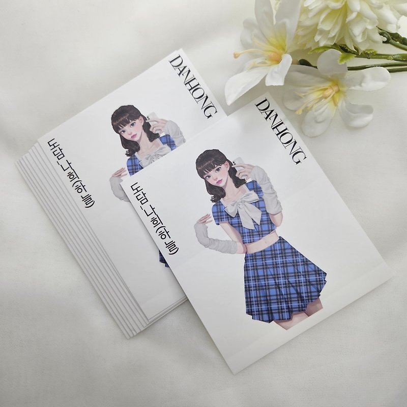 Sensitive girl Sticker_Dodam_Nahee_sky blue - สติกเกอร์ - กระดาษ 