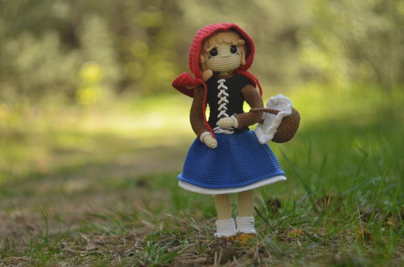 Little Red Riding Hood Crochet Pattern PDF - 手工藝教學/工具書 - 其他材質 