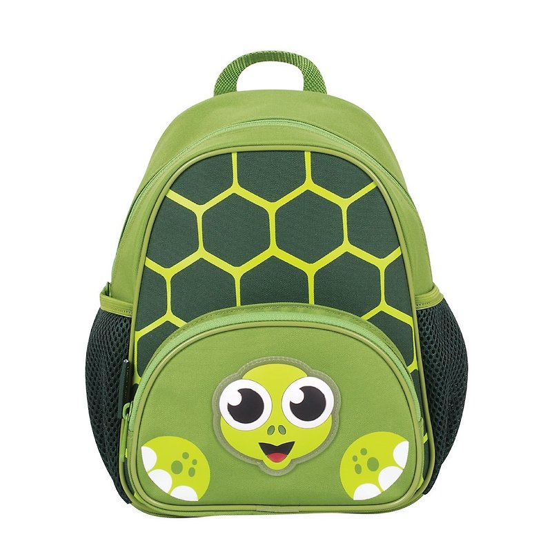 TigerFamily children cartoon backpack - Green Turtle - ผ้ากันเปื้อน - วัสดุอื่นๆ สีเขียว
