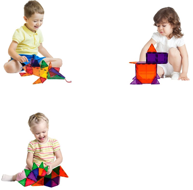 PicassoTiles magnetic building blocks 101 pieces - ของเล่นเด็ก - วัสดุอื่นๆ 