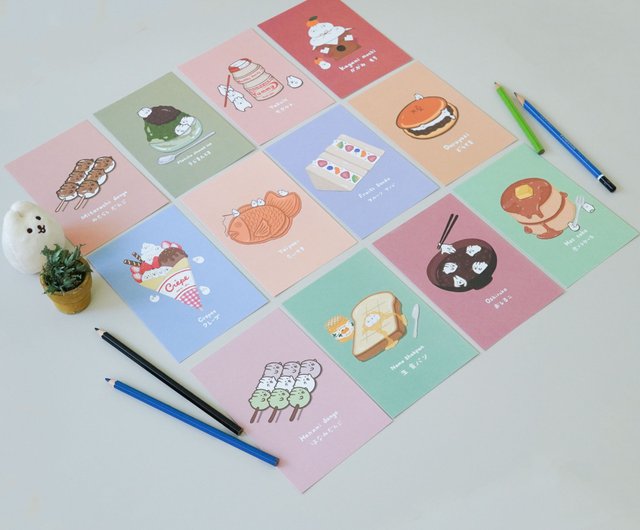 森州和スイーツパーティー ポストカードセット（12枚入） - ショップ