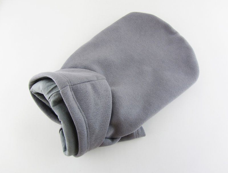 Cotton/poly Fleece Hoodie, Hooded Sweatshirt, Dog Apparel - Clothing & Accessories - Other Materials Gray