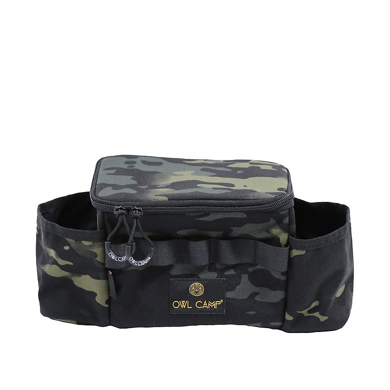 Camping Chair Side Pouch - Dark Camouflage - Camping Gear & Picnic Sets - Nylon Multicolor