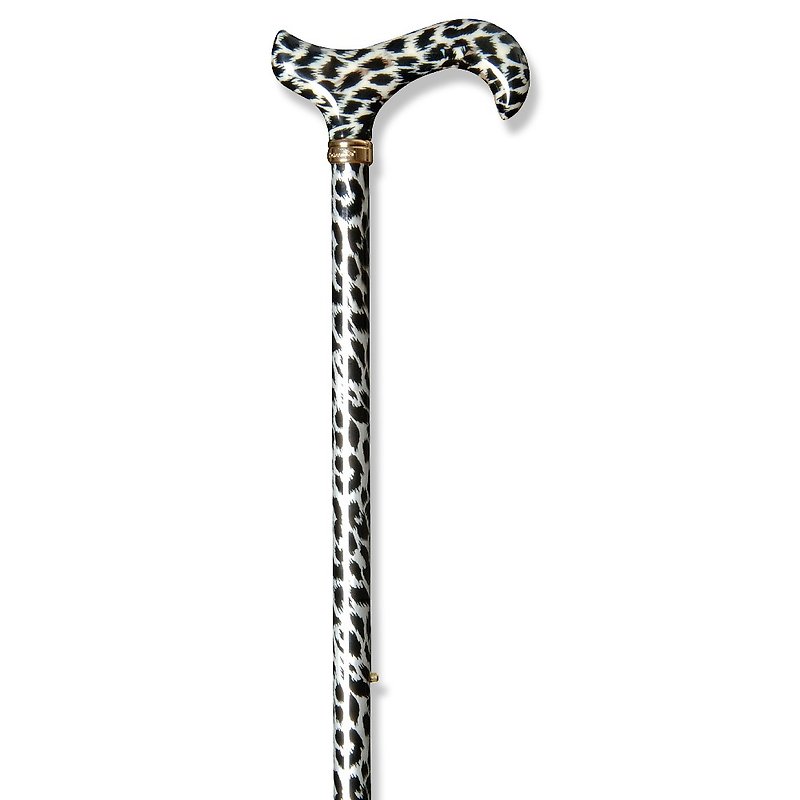 Adjustable height. Fashion Cane <Snow Leopard-Slim> - Other - Other Metals 