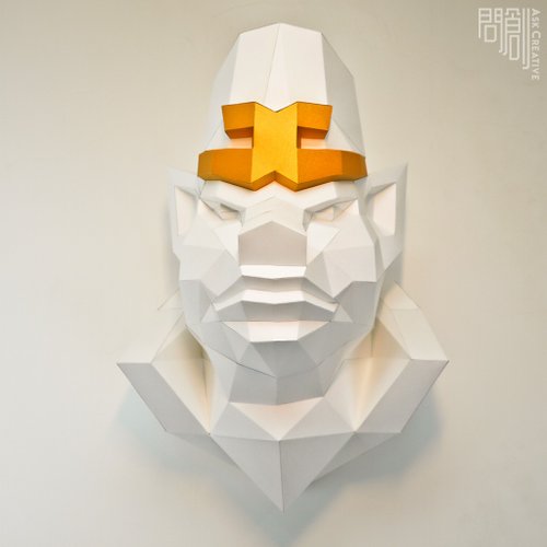 問創 Ask Creative 問創DIY手作3D紙模型 -八戒壁飾