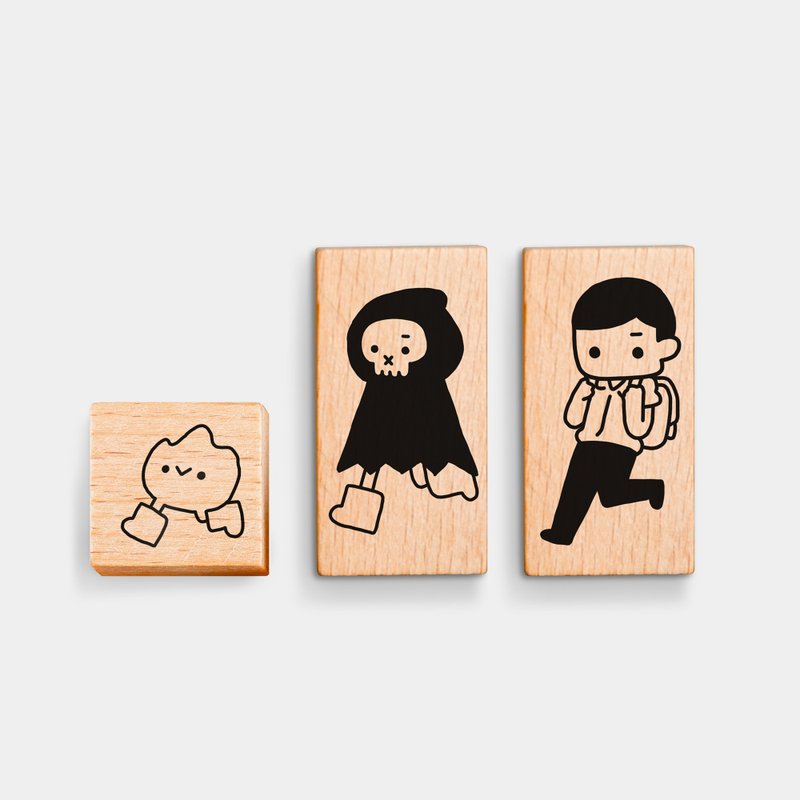 Running Series | Wooden Rubber Stamp - ตราปั๊ม/สแตมป์/หมึก - ไม้ก๊อก 