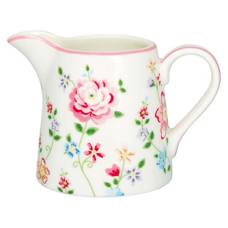 丹麥GreenGate Columbine white 奶罐 - 茶壺/茶杯/茶具 - 瓷 白色