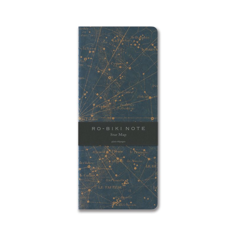 RO-BIKI NOTE Star Map - 筆記本/手帳 - 紙 藍色