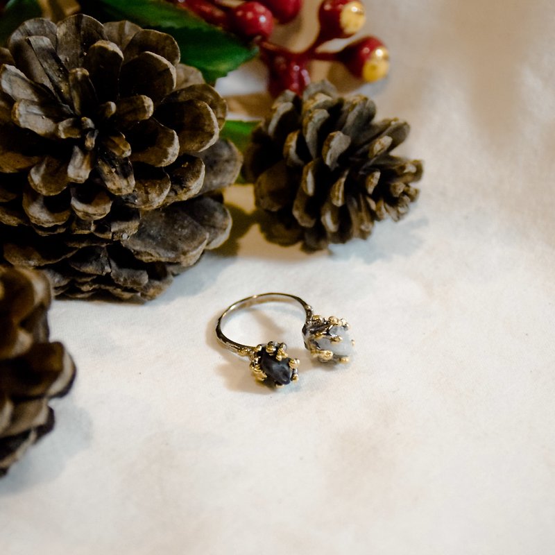 Double snowflake ring - General Rings - Other Materials Black